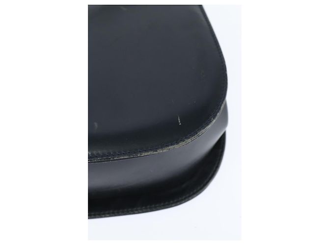 Borsa a Spalla Gancini in Pelle Salvatore Ferragamo Blu Navy Oro Auth 150345 D'oro - vista 13