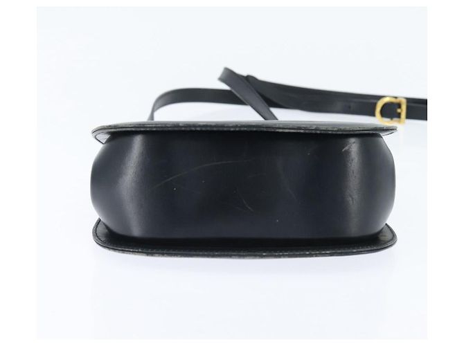Borsa a Spalla Gancini in Pelle Salvatore Ferragamo Blu Navy Oro Auth 150345 D'oro - vista 9