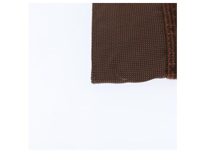 Hermès HERMES Pochette Her Line MM Borsa a Spalla in Tela Marrone Auth 150447 - vista 12