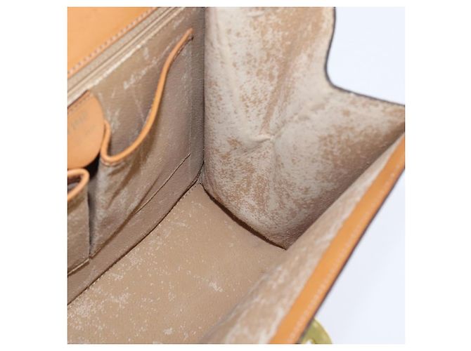 Céline Borsa a mano in tela Macadam CELINE in pelle PVC 2 in 1 marrone oro Auth hk3227 D'oro - vista 20
