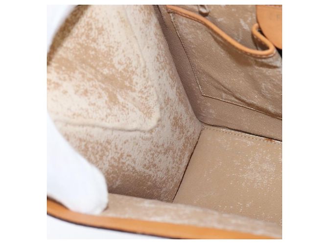 Céline Borsa a mano in tela Macadam CELINE in pelle PVC 2 in 1 marrone oro Auth hk3227 D'oro - vista 21