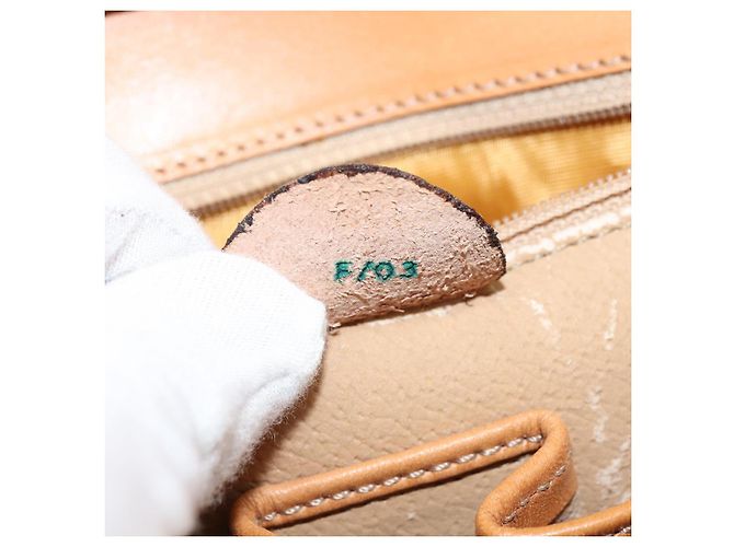 Céline Borsa a mano in tela Macadam CELINE in pelle PVC 2 in 1 marrone oro Auth hk3227 D'oro - vista 23