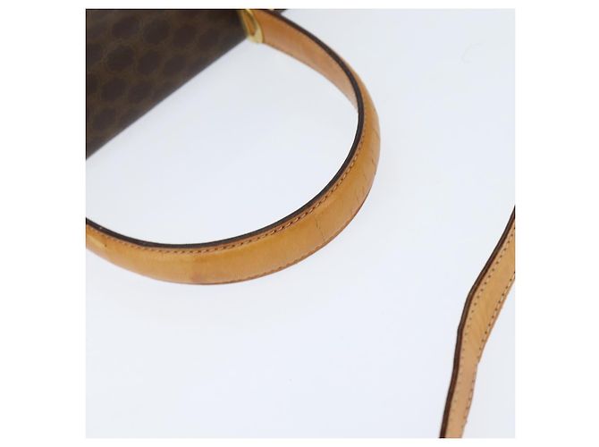 Céline Borsa a mano in tela Macadam CELINE in pelle PVC 2 in 1 marrone oro Auth hk3227 D'oro - vista 7