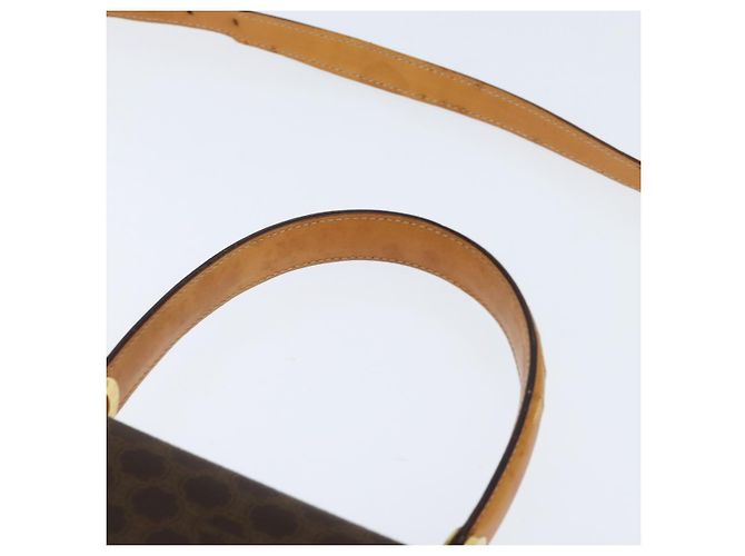 Céline Borsa a mano in tela Macadam CELINE in pelle PVC 2 in 1 marrone oro Auth hk3227 D'oro - vista 8