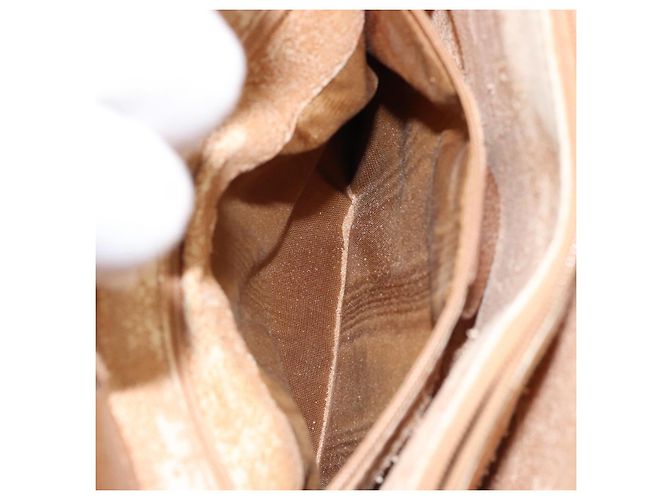 Borsa a Mano GUCCI Bamboo Suede Beige Oro 002 2058 0260 Auth ep11402 D'oro - vista 20