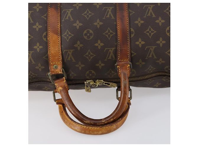 LOUIS VUITTON Borsa Boston Monogram Keepall 50 M41426 LV Auth 146472 Monogramma - vista 8