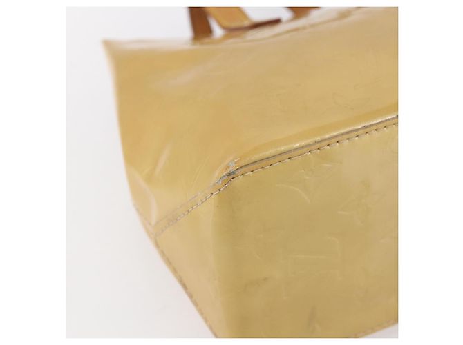 LOUIS VUITTON Borsa a Mano Monogram Vernis Reade PM Beige M91334 LV Auth BA7438 - vista 14