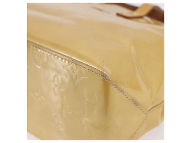 LOUIS VUITTON Borsa a Mano Monogram Vernis Reade PM Beige M91334 LV Auth BA7438 - vista 15