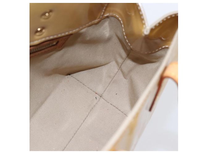 LOUIS VUITTON Borsa a Mano Monogram Vernis Reade PM Beige M91334 LV Auth BA7438 - vista 18