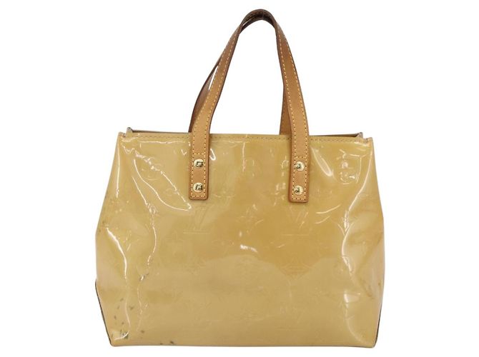 LOUIS VUITTON Borsa a Mano Monogram Vernis Reade PM Beige M91334 LV Auth BA7438 - vista 2