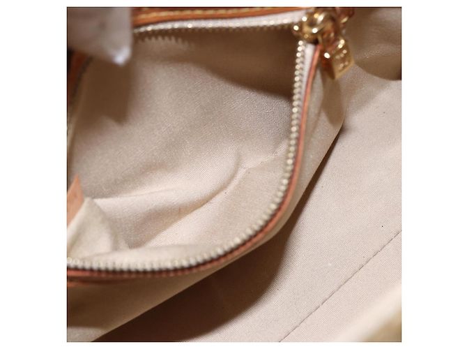 LOUIS VUITTON Borsa a Mano Monogram Vernis Reade PM Beige M91334 LV Auth BA7438 - vista 20