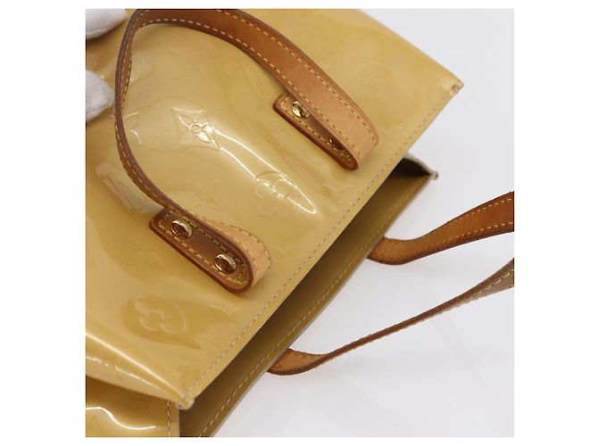 LOUIS VUITTON Borsa a Mano Monogram Vernis Reade PM Beige M91334 LV Auth BA7438 - vista 6
