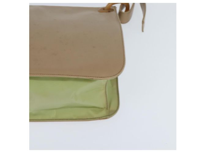 Prada Borsa a Spalla in Pelle Beige Auth bs30564 - vista 11