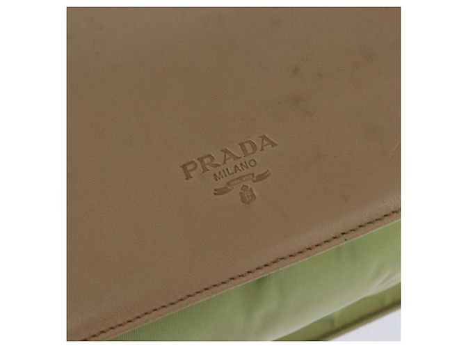 Prada Borsa a Spalla in Pelle Beige Auth bs30564 - vista 14