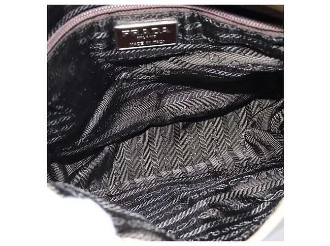 Prada Borsa a Spalla in Pelle Beige Auth bs30564 - vista 16