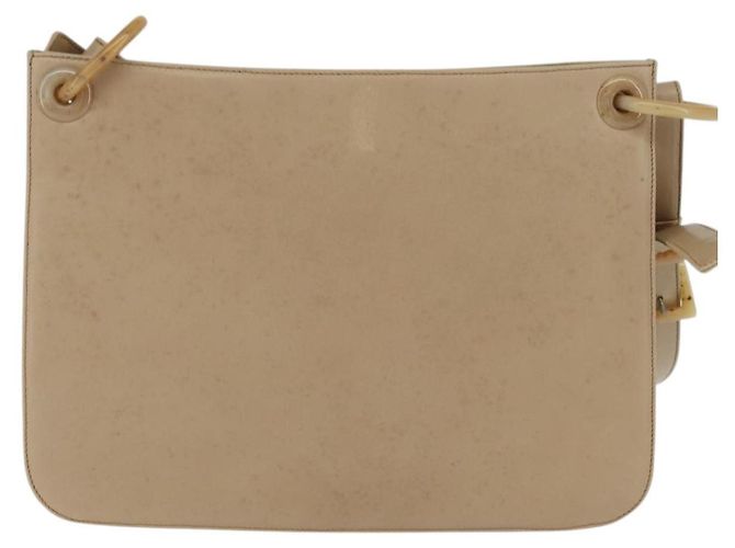 Prada Borsa a Spalla in Pelle Beige Auth bs30564 - vista 3