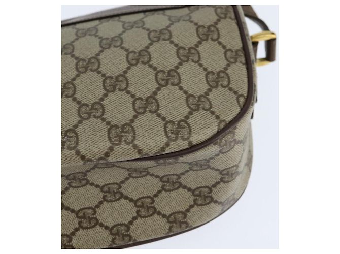 Bolsa Gucci GG Supreme Web Sherry Line PVC Bege Dourado 001 58 0918 Auth BA7459 - vista 13
