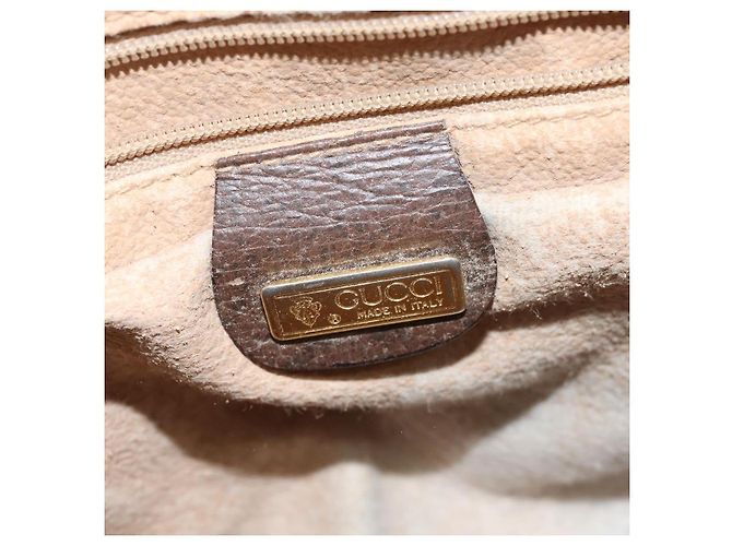 Bolsa Gucci GG Supreme Web Sherry Line PVC Bege Dourado 001 58 0918 Auth BA7459 - vista 15