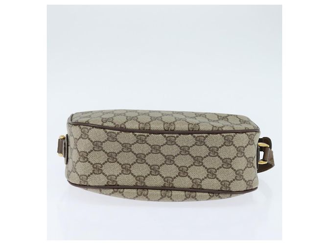 Bolsa Gucci GG Supreme Web Sherry Line PVC Bege Dourado 001 58 0918 Auth BA7459 - vista 9