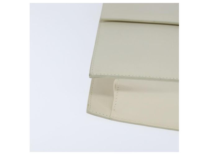 GUCCI Schultertasche aus Leder in Weiß und Gold Auth BA7470 Golden - Ansicht 11