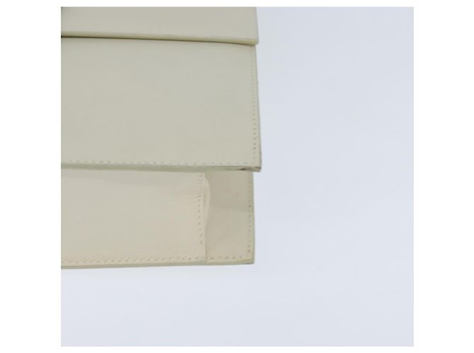 GUCCI Schultertasche aus Leder in Weiß und Gold Auth BA7470 Golden - Ansicht 12