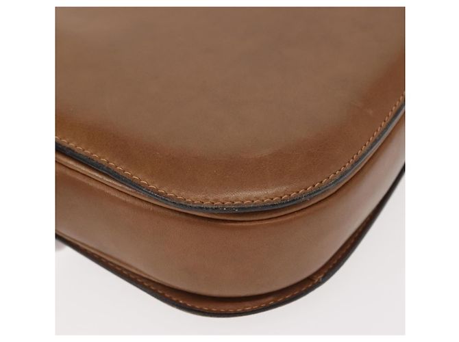 Gucci Borsa a Spalla in Pelle Marrone Oro Auth ep11690 D'oro - vista 12