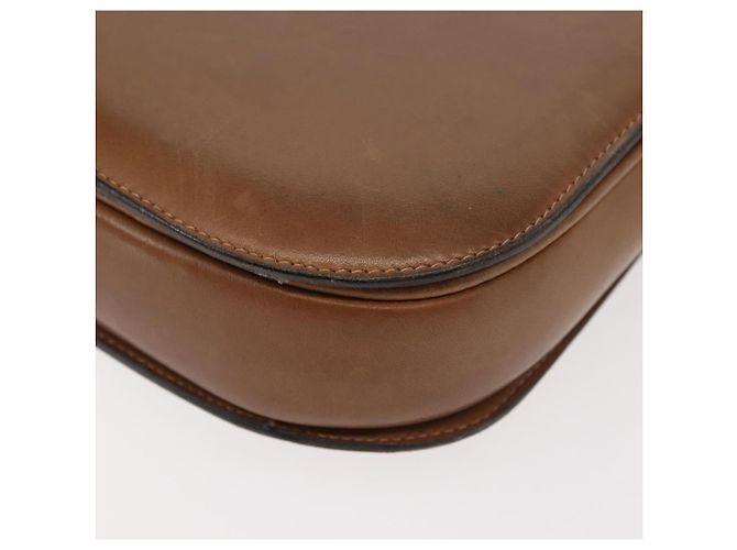 Gucci Borsa a Spalla in Pelle Marrone Oro Auth ep11690 D'oro - vista 13