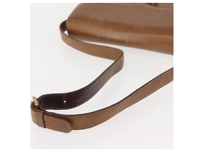 Gucci Borsa a Spalla in Pelle Marrone Oro Auth ep11690 D'oro - vista 7