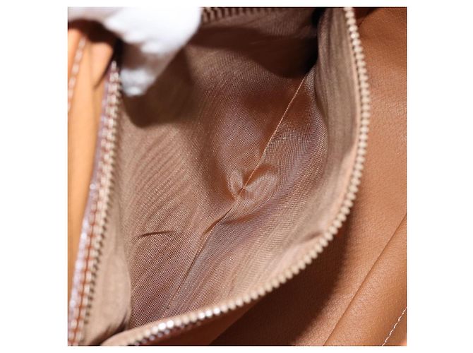 Céline Borsa a mano in tela Macadam CELINE in pelle PVC marrone oro Auth bs30308 D'oro - vista 20