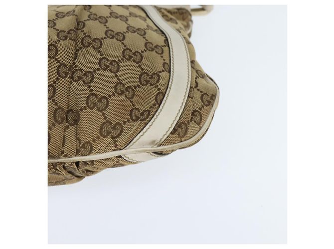 GUCCI GG Canvas Abbey Shoulder Bag Beige Gold 203257 Auth 150275 Golden - view 11