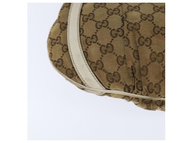 GUCCI GG Canvas Abbey Shoulder Bag Beige Gold 203257 Auth 150275 Golden - view 12