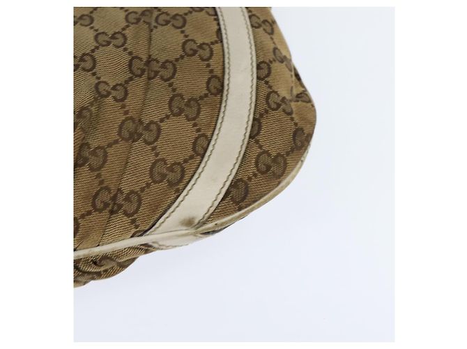GUCCI GG Canvas Abbey Shoulder Bag Beige Gold 203257 Auth 150275 Golden - view 13