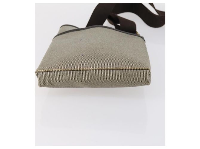 Bolsa de Ombro Salvatore Ferragamo PVC Nylon 2 Conjunto Bege Preto Auth 121346 - vista 15