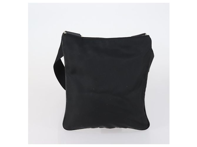 Bolsa de Ombro Salvatore Ferragamo PVC Nylon 2 Conjunto Bege Preto Auth 121346 - vista 3