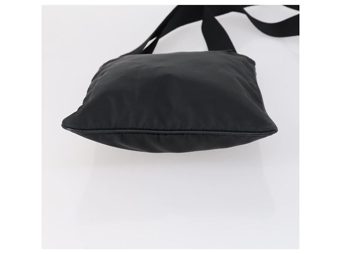 Bolsa de Ombro Salvatore Ferragamo PVC Nylon 2 Conjunto Bege Preto Auth 121346 - vista 7