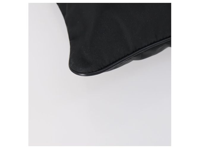 Bolsa de Ombro Salvatore Ferragamo PVC Nylon 2 Conjunto Bege Preto Auth 121346 - vista 8