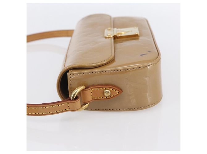 LOUIS VUITTON Borsa da Strada Malibu Monogram Vernis Noisette M91506 LV Auth 145614 Nocciola - vista 3