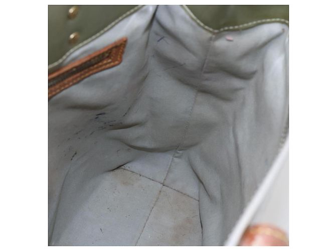 LOUIS VUITTON Monogram Vernis Reade MM Borsa a Mano Grigia M91142 LV Auth BA7439 Grigio - vista 21
