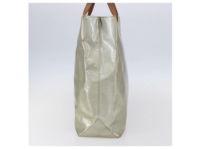 LOUIS VUITTON Monogram Vernis Reade MM Borsa a Mano Grigia M91142 LV Auth BA7439 Grigio - vista 4