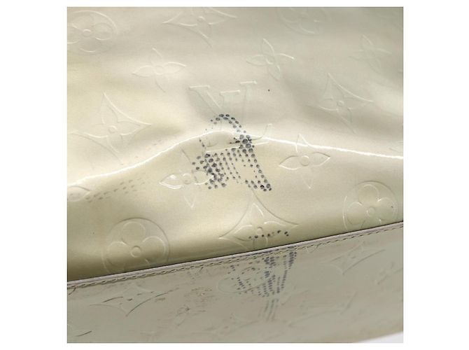 LOUIS VUITTON Monogram Vernis Reade MM Borsa a Mano Grigia M91142 LV Auth BA7439 Grigio - vista 8