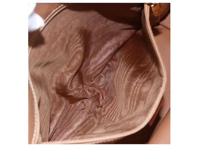 Céline Borsa a mano in tela Macadam CELINE in pelle PVC beige e oro Auth hk3172 D'oro - vista 20