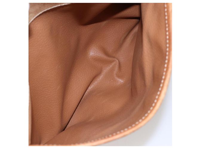 Céline Borsa a mano in tela Macadam CELINE in pelle PVC beige e oro Auth hk3172 D'oro - vista 22