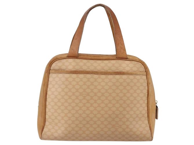 Céline Borsa a mano in tela Macadam CELINE in pelle PVC beige e oro Auth hk3172 D'oro - vista 3