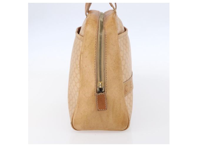 Céline Borsa a mano in tela Macadam CELINE in pelle PVC beige e oro Auth hk3172 D'oro - vista 4