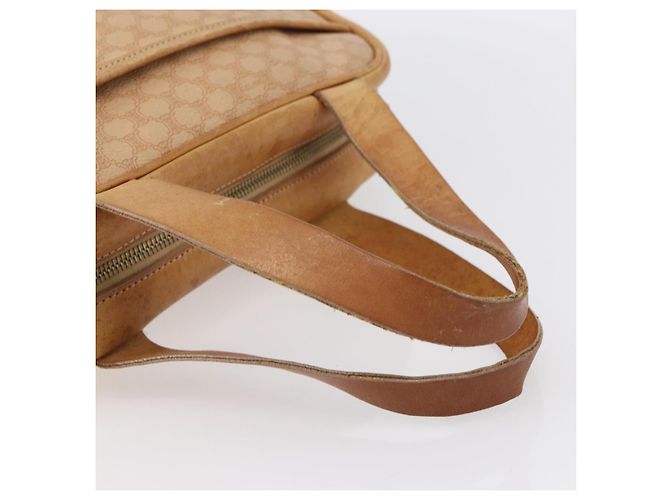 Céline Borsa a mano in tela Macadam CELINE in pelle PVC beige e oro Auth hk3172 D'oro - vista 7