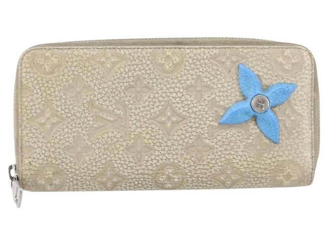 LOUIS VUITTON Cartera Vertical Zippy Taurillon Climbing M81573 Auth 150898 Crudo - vista 13