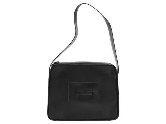 Borsa a Spalla GUCCI Pelle Verniciata Nera Argento 001 3032 Auth ep11927 Nero - vista 13