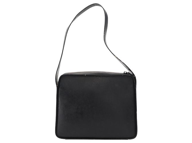 Borsa a Spalla GUCCI Pelle Verniciata Nera Argento 001 3032 Auth ep11927 Nero - vista 2