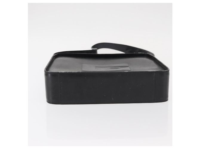 Borsa a Spalla GUCCI Pelle Verniciata Nera Argento 001 3032 Auth ep11927 Nero - vista 5