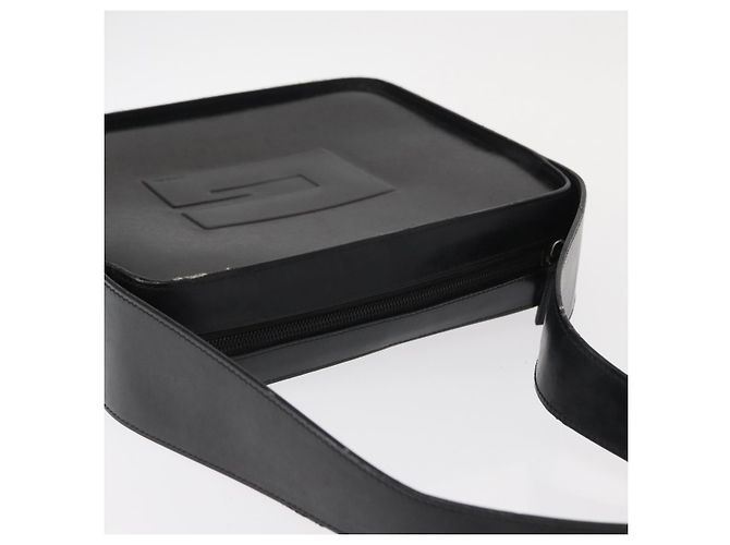 Borsa a Spalla GUCCI Pelle Verniciata Nera Argento 001 3032 Auth ep11927 Nero - vista 6